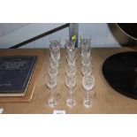 A small quantity of cut glassware etc.