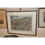 Elizabeth Barnett, watercolour of Cotswolds cottag