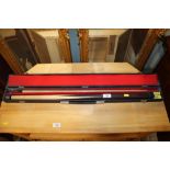 A snooker cue in case