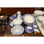 A quantity of miscellaneous blue and white china