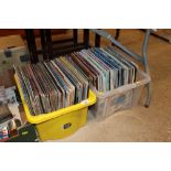 Two boxes of miscellaneous LP records