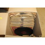 A box of miscellaneous 78rpm records