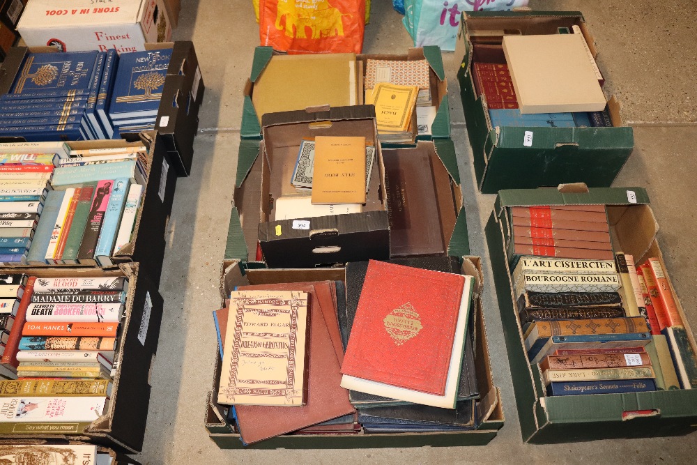 Three boxes of miscellaneous music books including