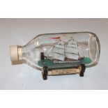 A Russian model of a ship in bottle