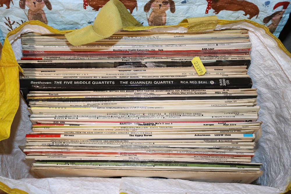 Four bags of miscellaneous classical records - Image 3 of 5