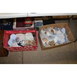 Two boxes of miscellaneous dressed dolls