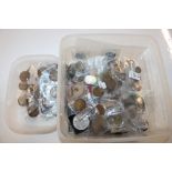 A box of various coinage to include Royal Commemor