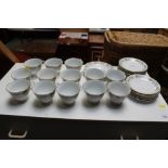 A collection of floral decorated teaware