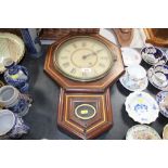 A Seth Thomas mahogany cased cased wall clock