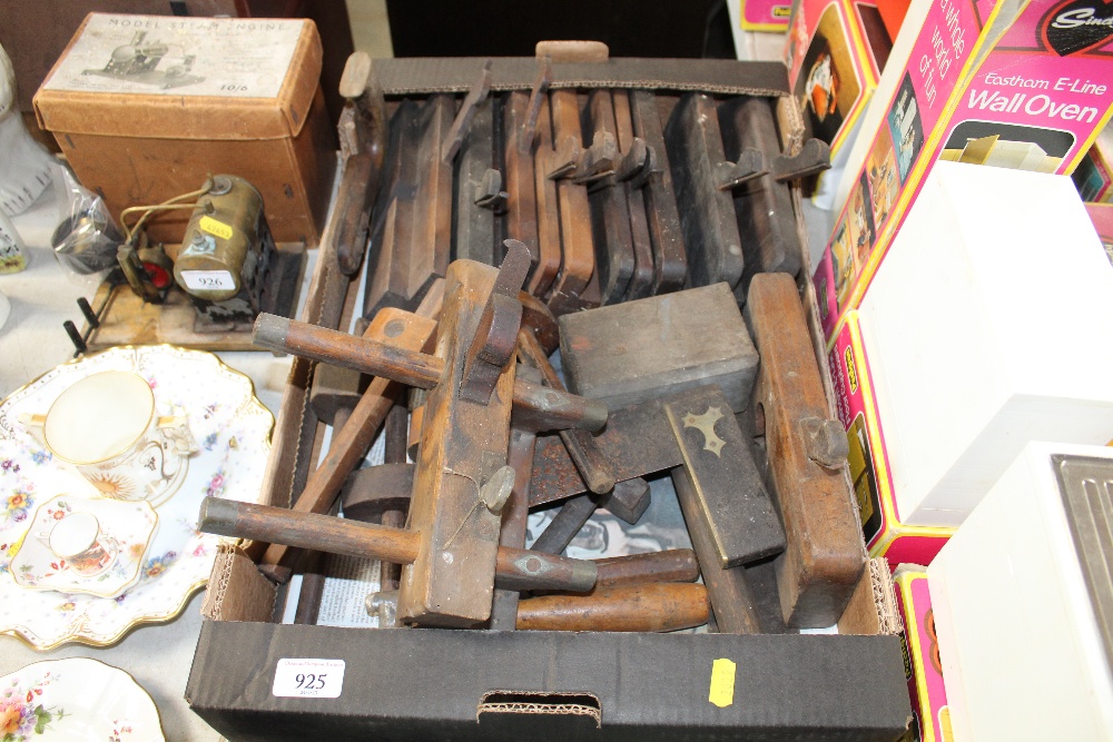 A box of moulding planes and other wood working to