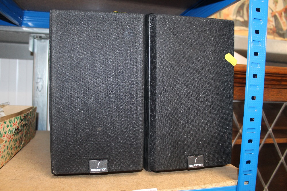 A pair of Celestion speakers