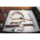 Seven wrist watches to include a Smiths Deluxe