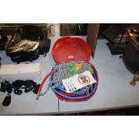 A car snow chain kit and case