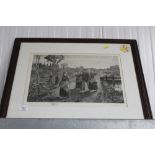 A framed black and white print entitled "The Way H