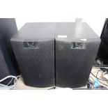 A pair of Kef Uni-Q speakers