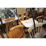 A vintage metamorphic high chair