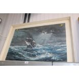 A framed print "Bounty of the Horn" by K A Griffin