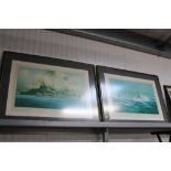 A pair of framed prints after Robert Taylor depict