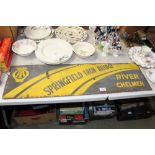 An enamel double sided AA sign, Springfield Iron B