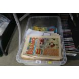 A box of Beano comics