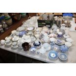 A large collection of decorative china to include