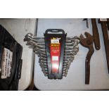 A 14 piece combination wrench set