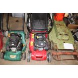 A Mountfield RS100 petrol lawnmower