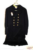 A Royal Navy frock coat (insignia removed) and AF