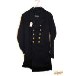 A Royal Navy frock coat (insignia removed)