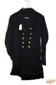 A Royal Navy frock coat (insignia removed)