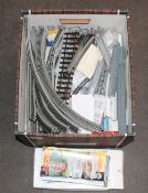 A large quantity of N Gauge track, cabling, transf