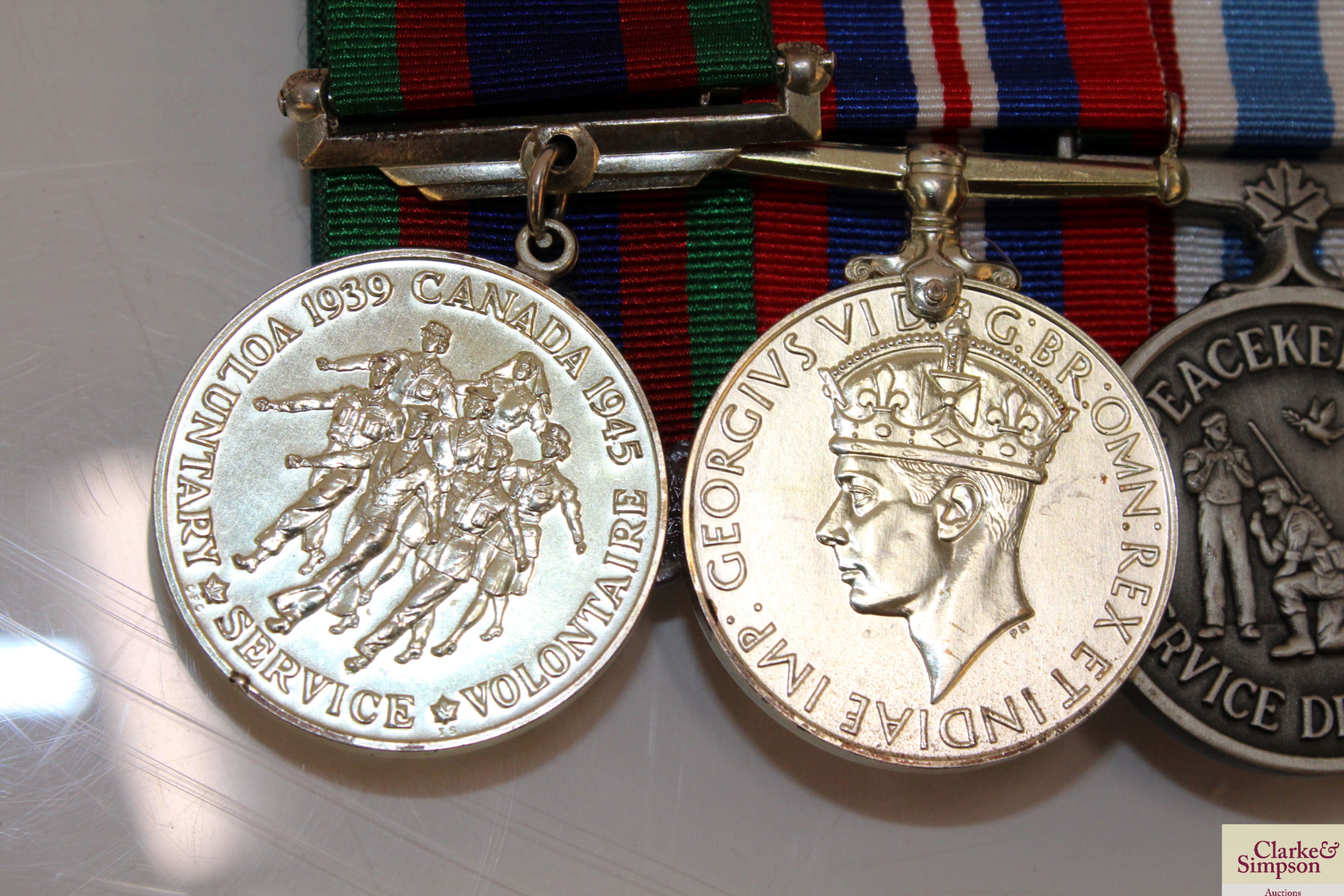 A WWII Canadian army medal group of six to S/Sgt. - Image 2 of 7