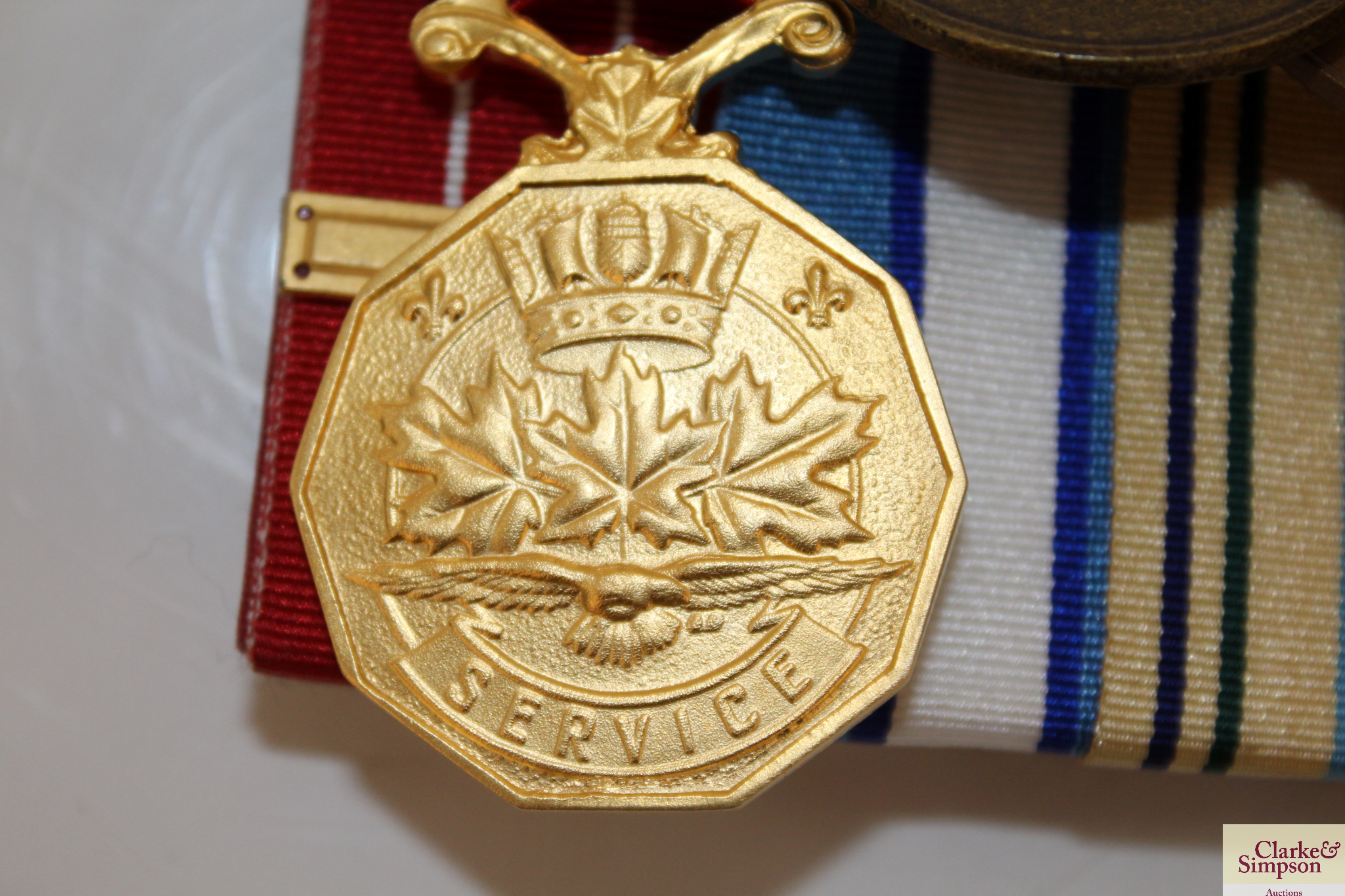 A WWII Canadian army medal group of six to S/Sgt. - Image 5 of 7