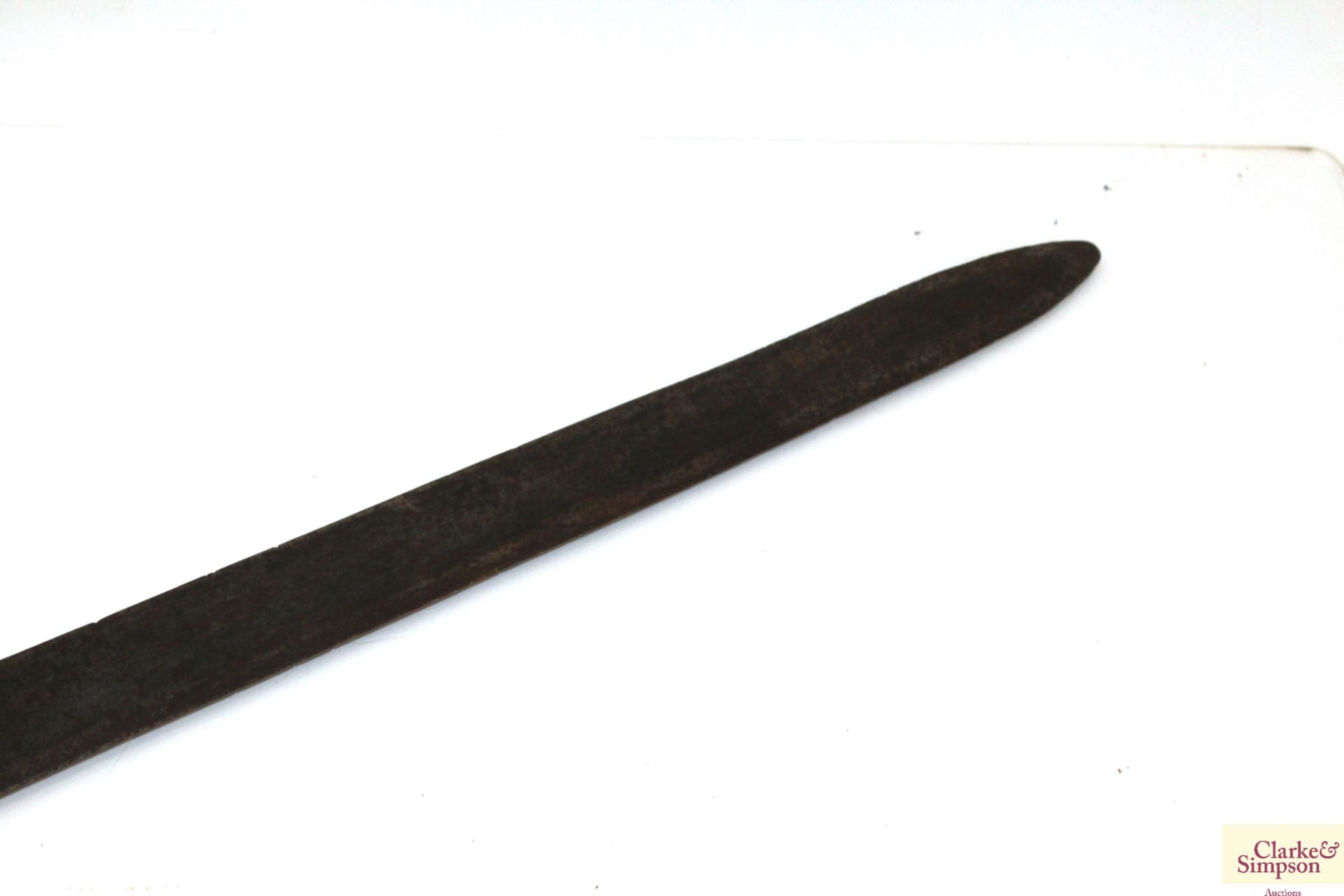 A sword with blade marked with half moon's on both - Image 6 of 9