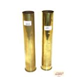 Two British shell cases