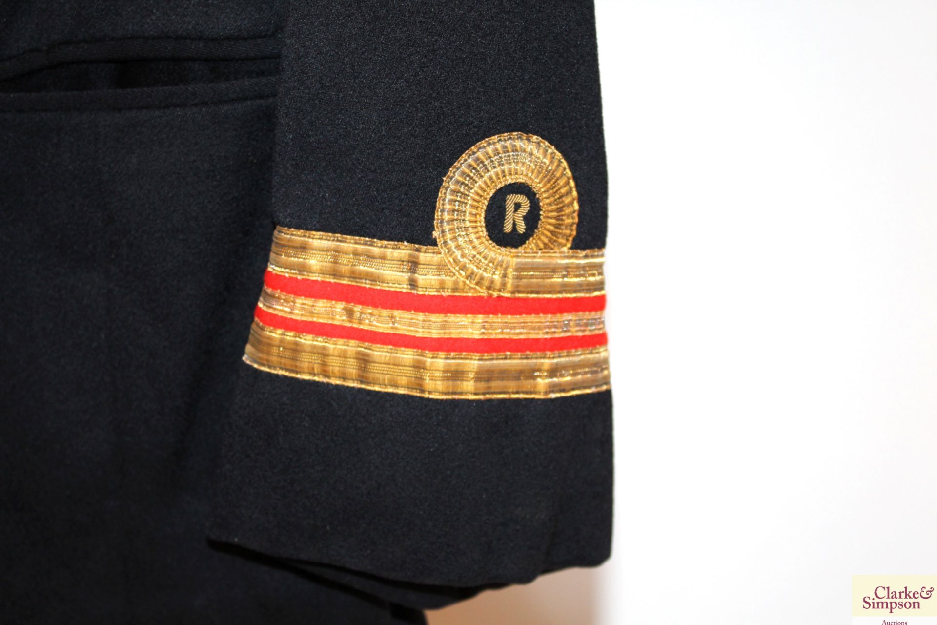 A Royal Naval dress jacket, label to W.L. Cordeaux - Image 4 of 6