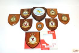 Eight various plaques