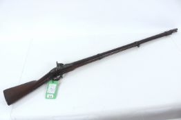 A continental mid 19th Century military musket tw