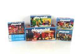 A box of various Playmobil sets (all boxed - some