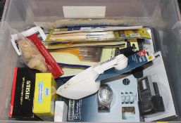 A quantity of modellers tools and equipment