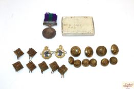A George VI G.S.M. with Malaya clasp to Capt. W. G