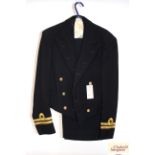 A Royal Navy mess dress uniform with lieutenant in