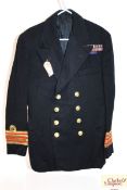 A WWII era Naval jacket, Plymouth tailors label to