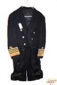 A Royal Navy frock coat, label to A.S. Norton with