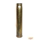 A British 1940 dated large brass shell case (heigh