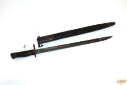 A model 1917 Enfield bayonet by Remington with sca