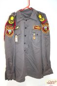 A Gulf war era Iraqi shirt with insignia and trous