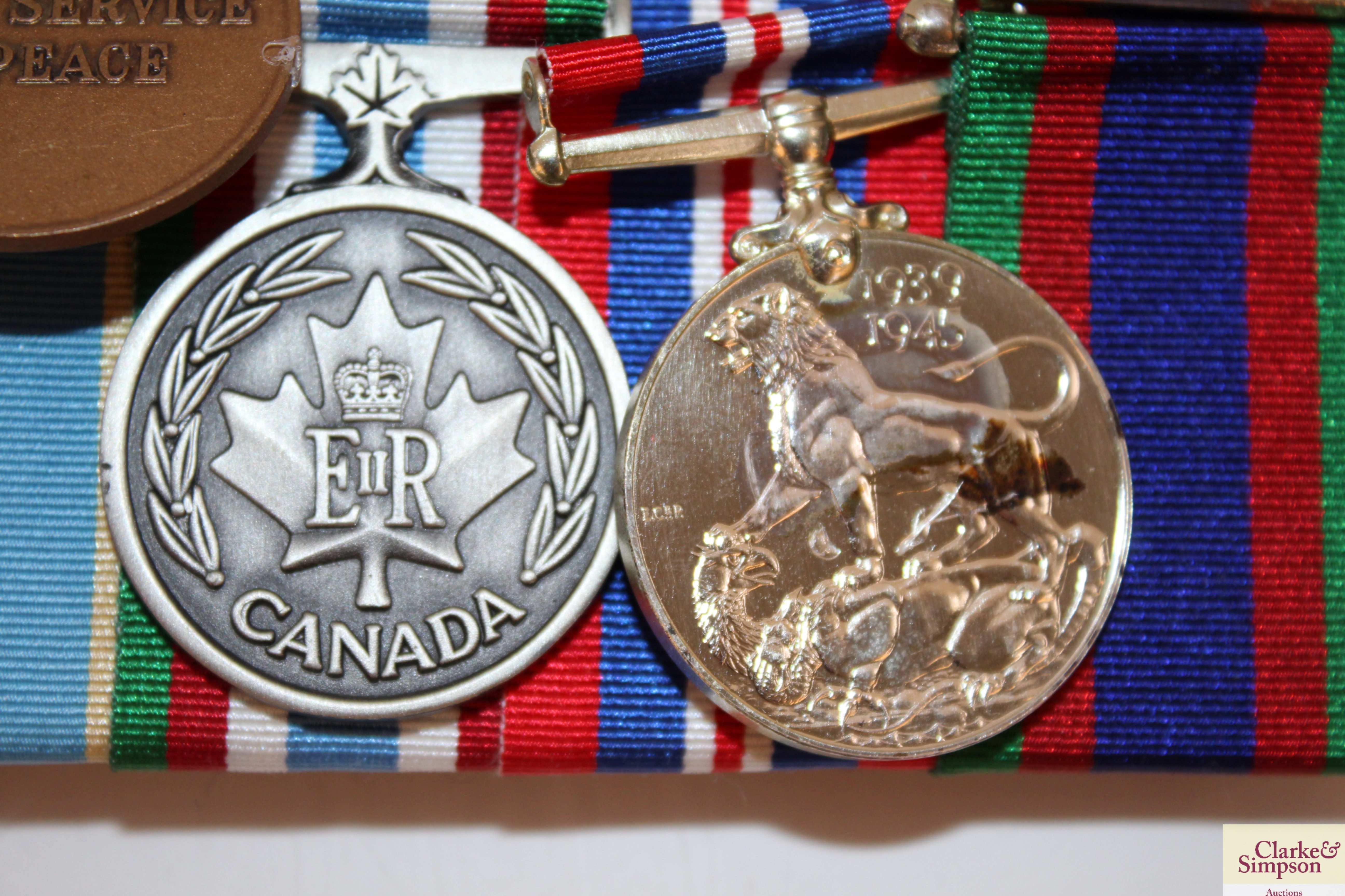 A WWII Canadian army medal group of six to S/Sgt. - Image 7 of 7