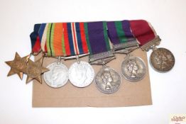 An Army group of seven medals to 222207148 W.O CL2