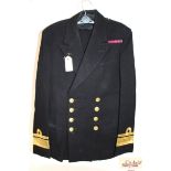 A Royal Navy Dress jacket, Portsmouth label to J.P